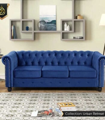 Blue sofa