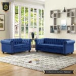 Blue sofa