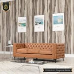 brown leather sofa