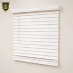 white blinds