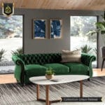 green sofa