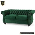 green sofa