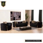 black sofa