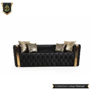black sofa