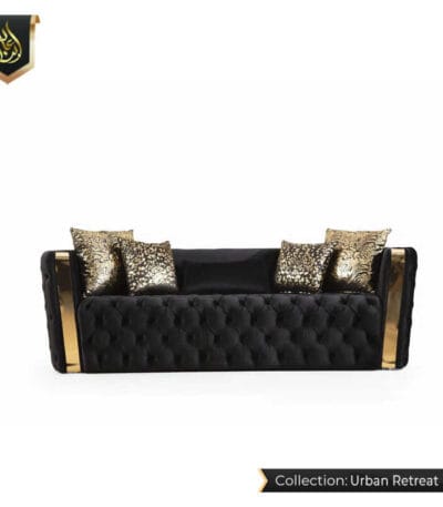 black sofa