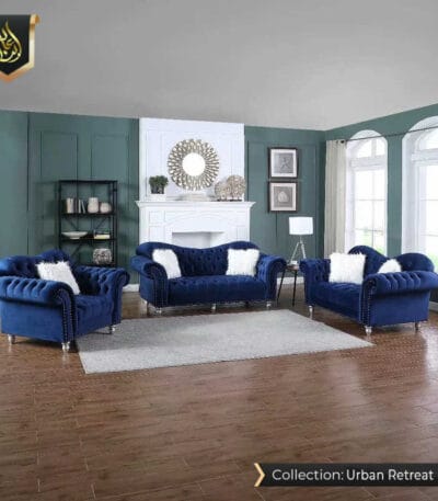 Blue sofa