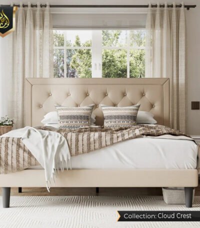 Beige bed