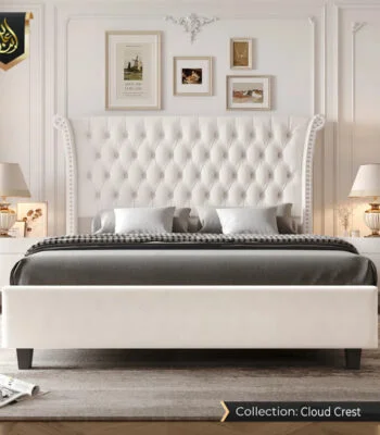 Luxury white bed