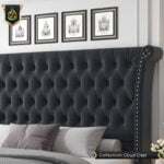 Wing back bed