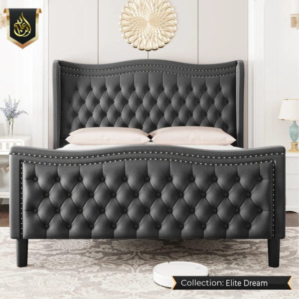 wing back bed