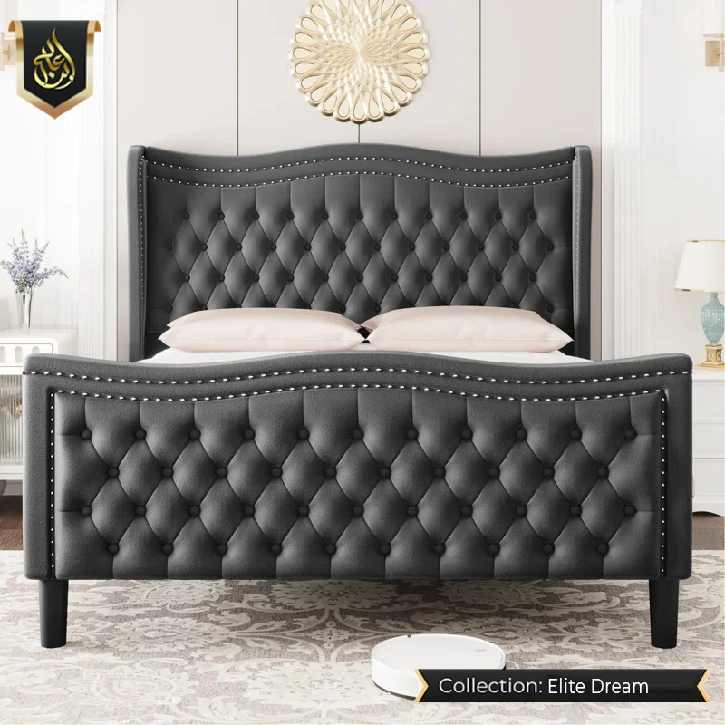 wing back bed