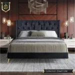 black bed