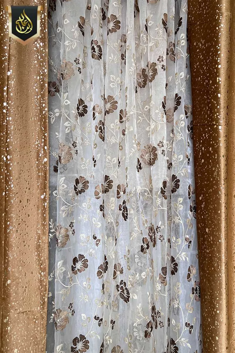 golden curtains