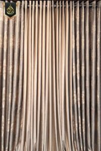 golden curtains