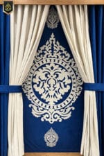 Velvet Glide Blue Curtains - Image 2