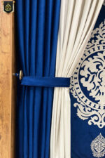 Velvet Glide Blue Curtains - Image 5